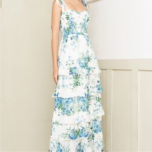 Yumi Kim Maxina Smocked Maxi Dress S